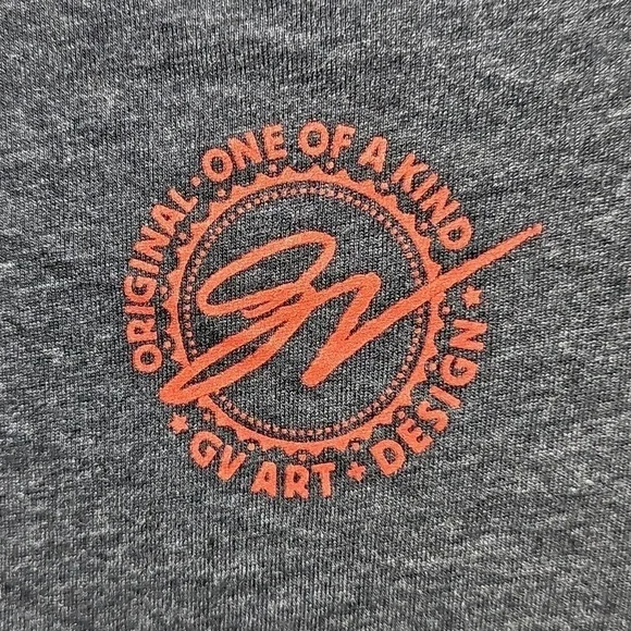 Ohio For Life Graphic Tee Shirt Ohio State Buckeyes Inspired Gray and Red Large - Picture 4 of 5